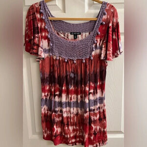 CHA CHA VENTE~BOHEMIAN~ TUNIC/ BLOUSE~XL